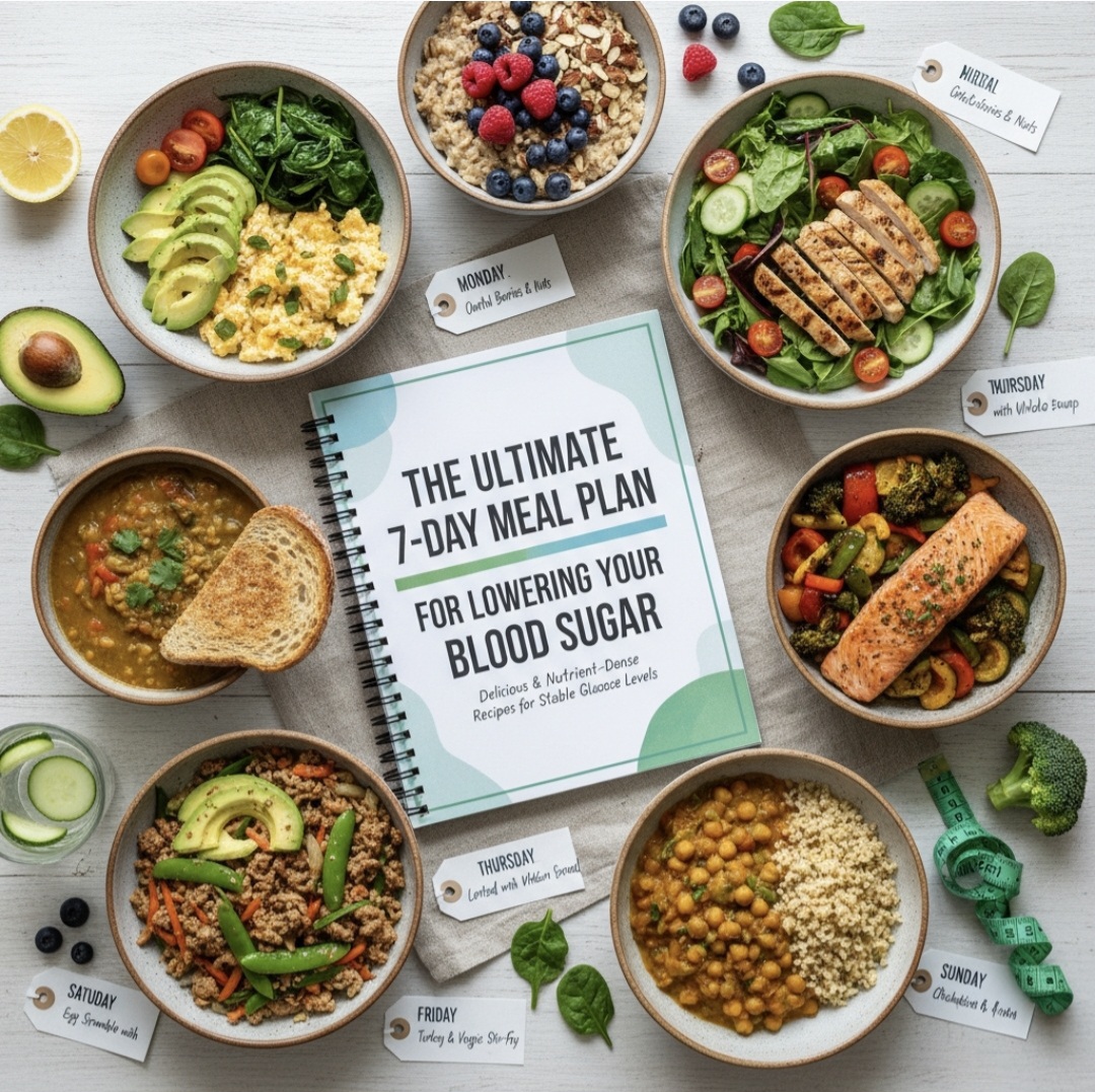 Ultimate 7 Days Meal Plan for Lowering Your Blood Sugar